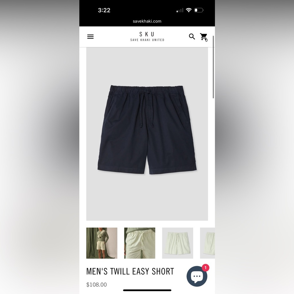 Men's Save Khaki United Shorts- Navy
Originally $108